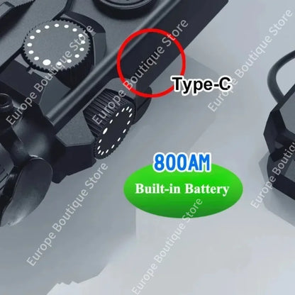 Multi-Purpose 20mm Rail Accessory, DBAL-A2 Aiming Indicator, Red Green Laser & White LED Lighting for Outdoor