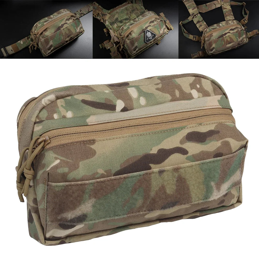 Tactical MOLLE Pouch CCS GP Pouch Utility Tools Storage Bag Organizer Pocket For MKV Vest Chassis Placard/EDC Gun Belt