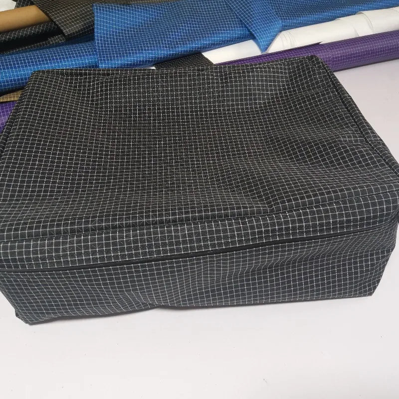 UHMWPE Grid Fabric Storage Bag with YKK Waterproof Zipper Wear Resistant Ripstop Outdoor Camping Gear Organizer Bag 38×28×16cm