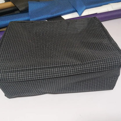 UHMWPE Grid Fabric Storage Bag with YKK Waterproof Zipper Wear Resistant Ripstop Outdoor Camping Gear Organizer Bag 38×28×16cm