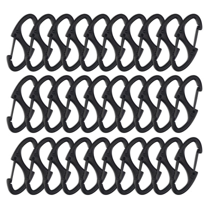20PCS Mini Double Sided Carabiner Clips Small Zinc Alloy Keychain Clasp Snap Hooks EDC for Outdoor Camping Hiking