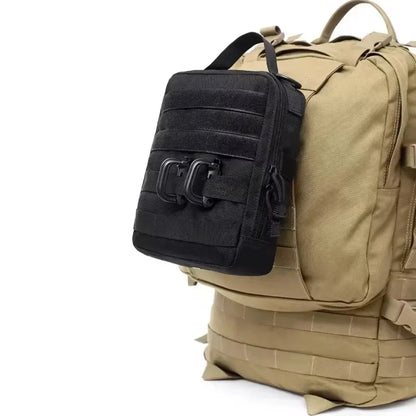 Compact Tactical Medical Storage Bag for Outdoor Survival, Camping, Hunting with Durable Molle Webbing System
