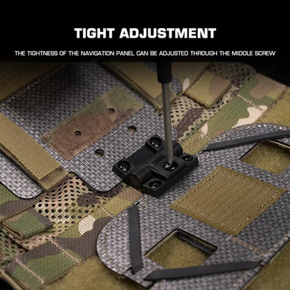 MOLLE Foldable Phone Map Pouch Admin Organizer Airsoft Hunting Vest Chest Rig Body Armor Storage System