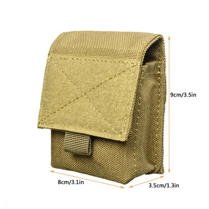 Small Molle Pouch Mini Wallet Utility EDC Tool Waist Pack Organizer for Outdoor Hiking Camping Hunting Ammo Mag Bag