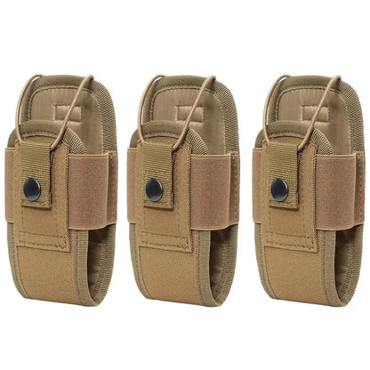 1-3pcs Nylon Pouch Tactical Radio Walkie Bag Holder Pocket Portable Interphone Holster Carry Bag Hunting Camping