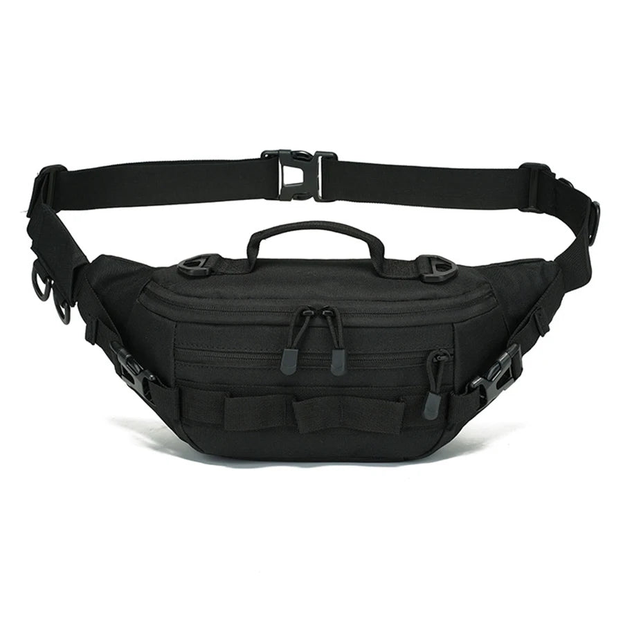 Outdoor storage waist bag, portable waist and shoulder dual-use multifunctional expansion bag, hiking and cycling bag
