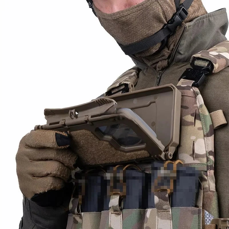 Tactical MOLLE Phone Storage Box Hunting Vests Plate Carrier Phone Holder Navigation Board Airsoft Shooting Admin Panel Board