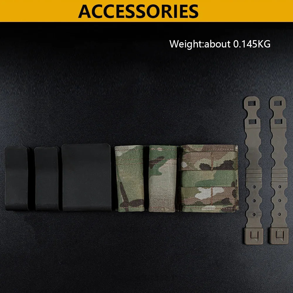 9mm/5.56 Magazine Pouch Tactical Pistol Mag Pouches Militar Double Mag Bag Hunting Airsoft Holder With FAST Nylon Support Clip