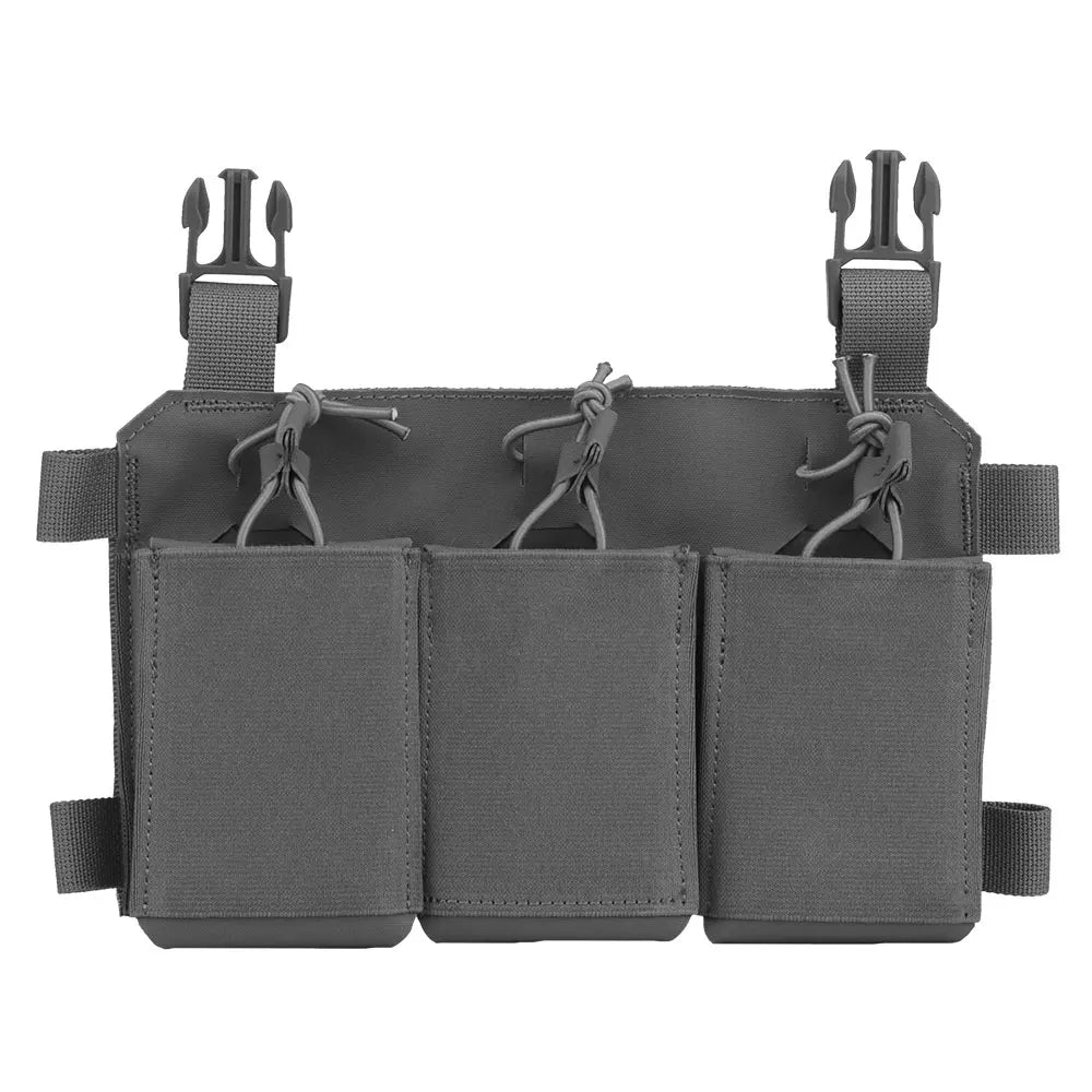 Tactical 556 762 Triple Rifle Mag Pouch Multipurpose Pistol Rifle Magazine Bag Holder for Chest Rig Plate Carrier Vest
