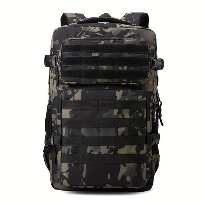 Tactical Backpacks Men's Camouflage Backpack, Hiking And Camping Backpack, LargeCapacity Multi-layer Outdoor Sports Backpack