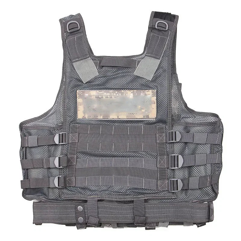 Tactical Breathable Vest SWAT Protective Police Armor Vests  Airsoft Paintball Combat Mens Adjustable Outdoor CS Training Jacket