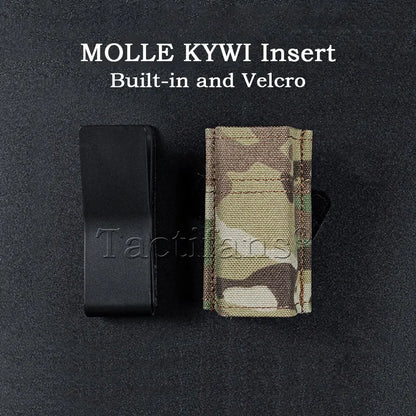 Pistol Magazine Pouch FAST 9mm Single Double MAG Bag Hunting Airsoft Holder With MOLLE Malice Clip KYWI Insert