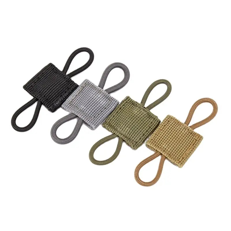 4PCS 600D Nylon Elastic Rope Outdoor Tools for Hunting Bags for Fixed Flashlight Molle System Compatible Military Combat