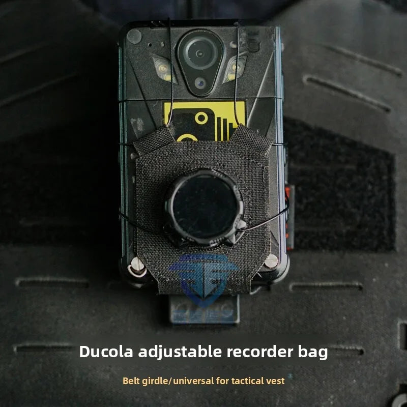 MOLLE Tactical Body Camera Pouch BOA Adjustment Recorder Protector Backpack Accessory Bag
