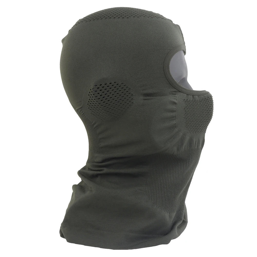 Full Face Mask Headger Motocross Riding Scarf Tactical Airsoft Head Cover Cosplay Party Hat Hunting Training Gear Ranger Green