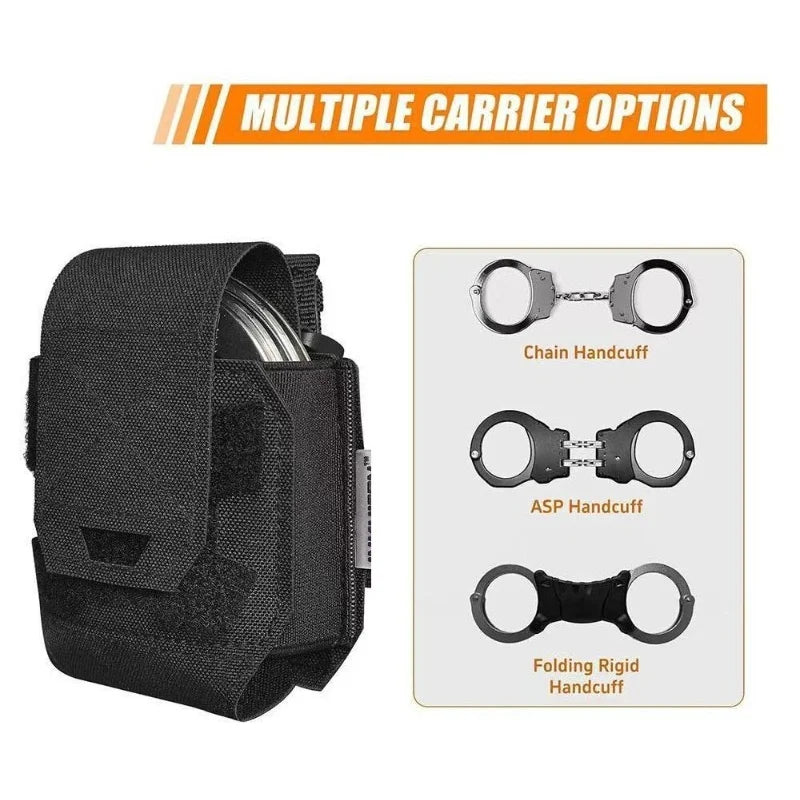 Quick Release Handcuffs Pouch Case Molle Shackles Holder Standard Universal Holster Plastic Clip External Waist Support Belt