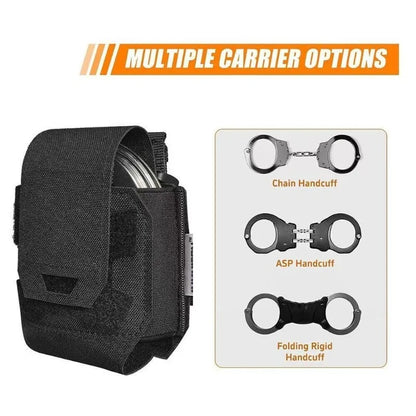 Quick Release Handcuffs Pouch Case Molle Shackles Holder Standard Universal Holster Plastic Clip External Waist Support Belt