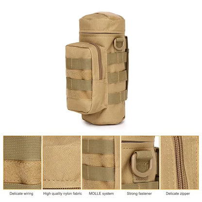 Outdoor Tactical Molle Waist Hanging Water Bottle Bag - Outdoor Travel, Camping, Hiking, Cycling, Fishing, and Hunting Equipment