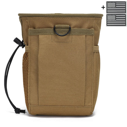 Multi functional storage bag MOLLE waist bag outdoor EDC practical drawstring storage bag, fabric wear-resistant and durable