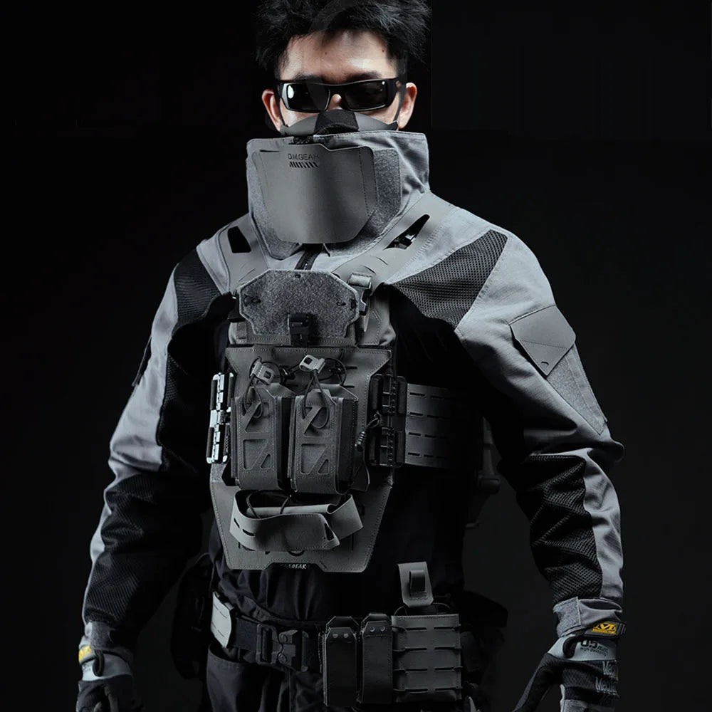 Tactical Combat Uniform Long Sleeve Clothing Hunting Accessories  Breathable Comfortable Compatible Tactical Chest Rig