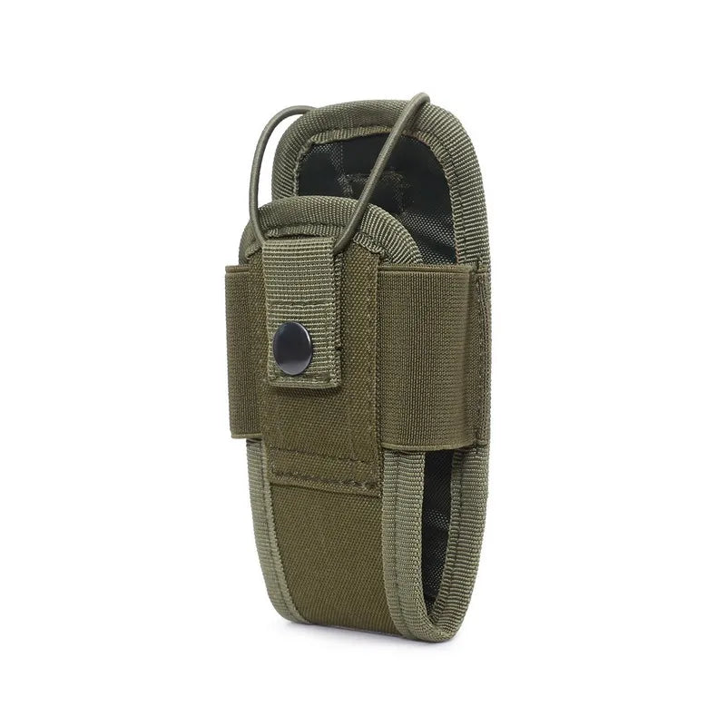 Molle Radio Walkie Talkie Pouch Outdoor Portable Interphone Holster Carry Bag for Hunting Camping Interphone Holster Pocket Bag
