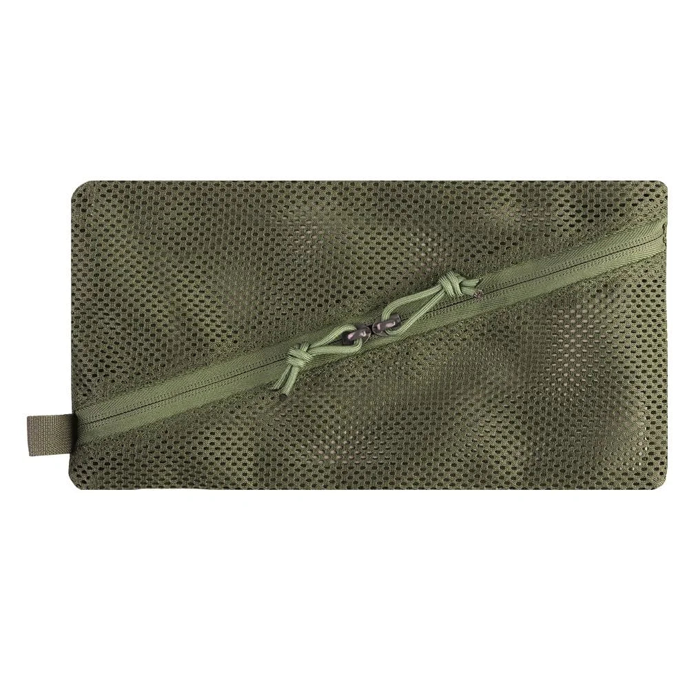 OPHIDIANTAC-Mesh Pouch Insert, Modular Utility Admin Pockets Travel Organizer EDC Zipper Pouch 6X12in
