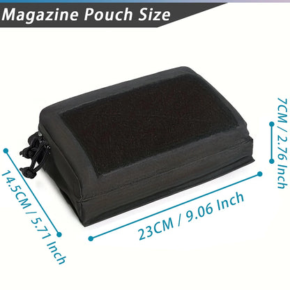 Tactical Triple Magazine Pouch Double Layer Molle Admin Pouch Quick Access Open Up Design for M4 M16 PMAG AK Hunting Accessories