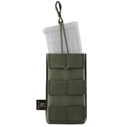 KRYDEX Tactical 5.56 MOLLE Magazines Pouch Single Open-Top Mag Pouch for M4 M16 AR 15 Hunting Accessories