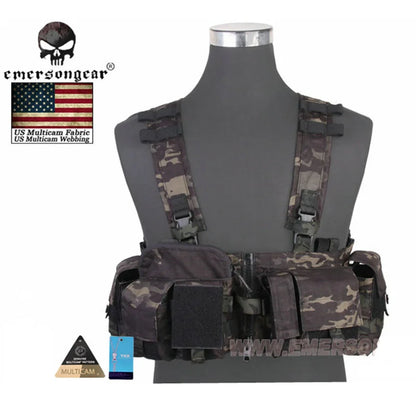 Emerson Tactical MF Style UW Gen V Split Front Chest Rig Lightweight Detachable W Zipper Buckle