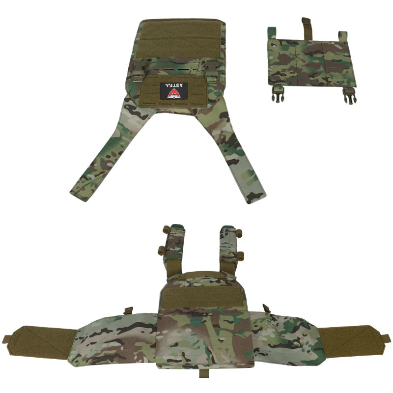 Modular Tactical Training Vest with PALS System - Adjustable Straps Quick-Release Buckle for Hunting Low-Profile Vest