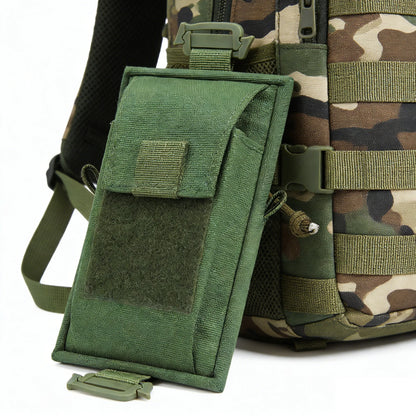 Portable MOLLE Tactical Shoulder Strap Bag Outdoor Emergency EDC Pouch Phone Pack for Sports Climbing Running Hunting