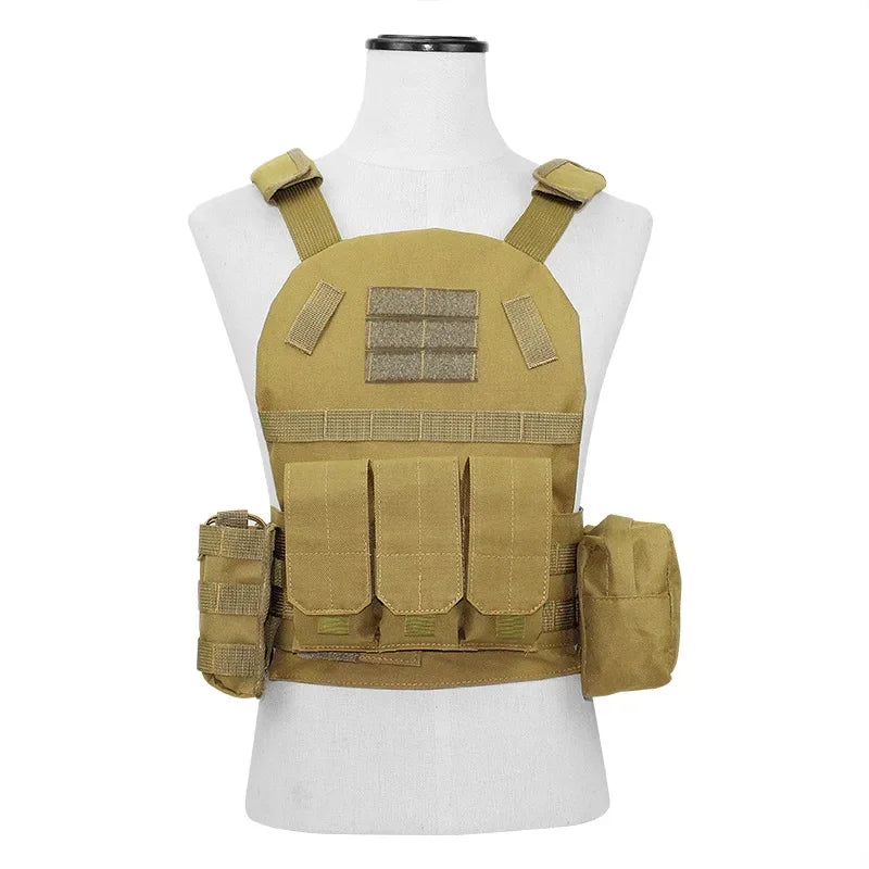 Tactical Kids Vest Military Airsoft Hunting Vest for Children Camouflage Combat Vests Molle Boy Girl Outdoor Paintball Gear
