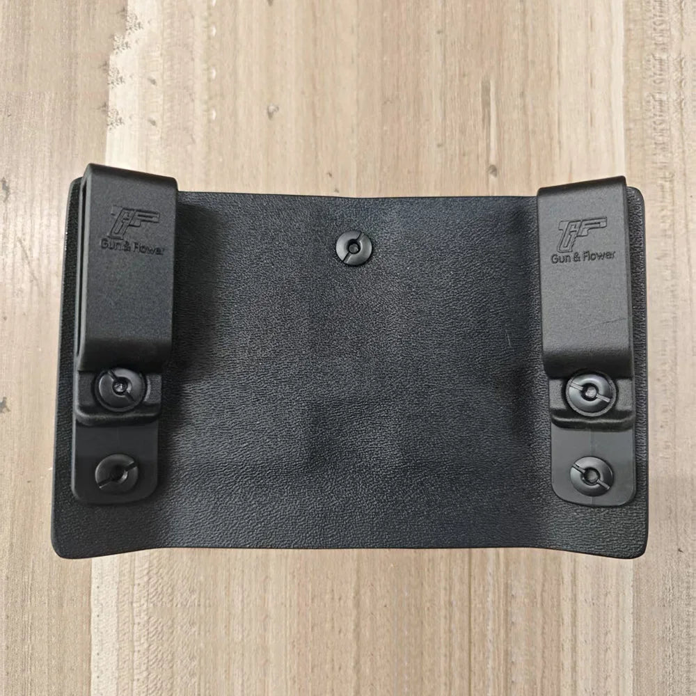 Gunflower Tactical Kydex Double Stack Magazine Holster 9mm 0.4S&W Pistol Mag Pouches Carrier
