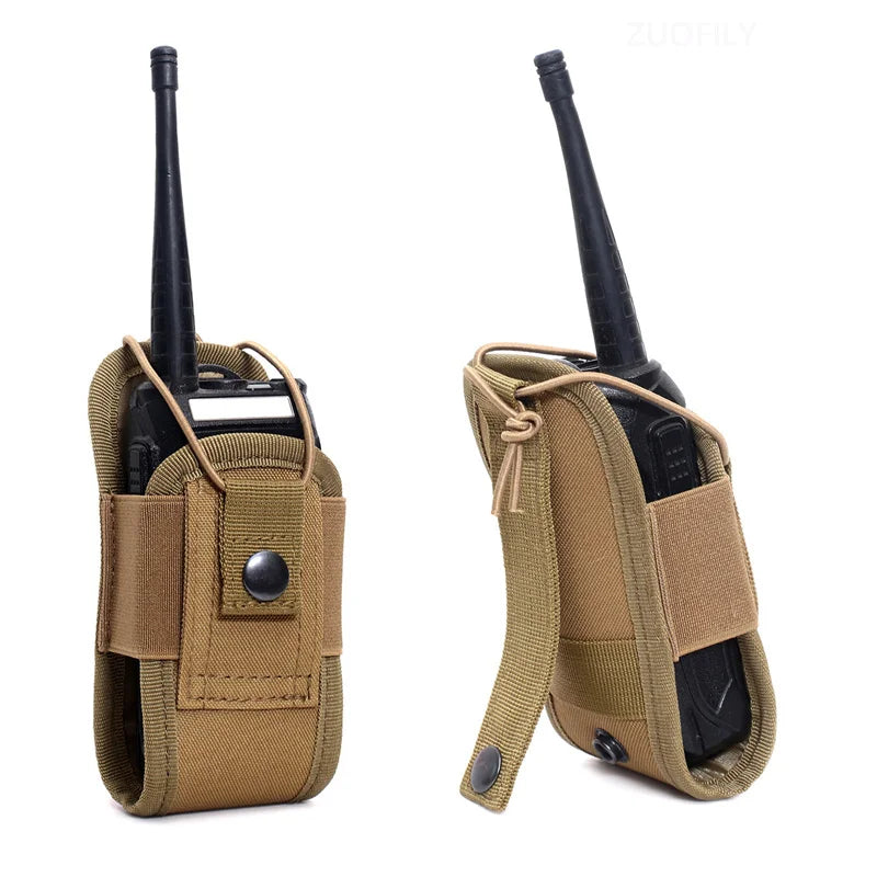 Field Training Molle Radio Walkie Talkie Pouch 1000D Outdoor Portable Radio Interphone Holster Carry Bag Hunting Camping Pocket