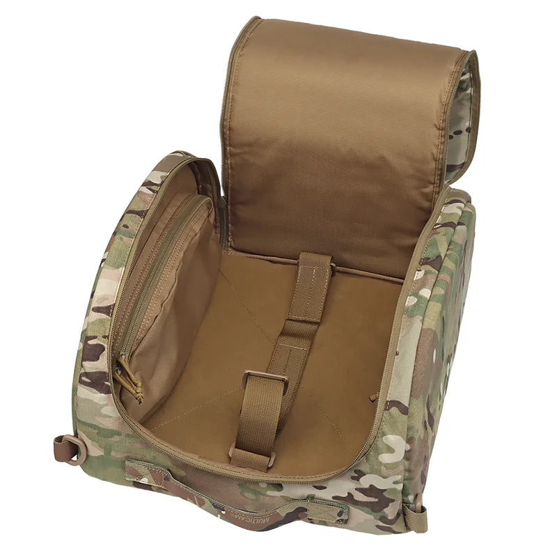 Helmet Storage Bag Oversized Gear Bag Matte Camo Helmet Carry Case High Capacity Airsoft Equipment Storage System