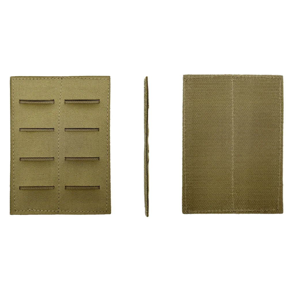 Tactical Molle Adapter Insert 2 Row Hook & Loop Backed Panel for Modular Storage EDC Packs Backpack Hunting Accessories