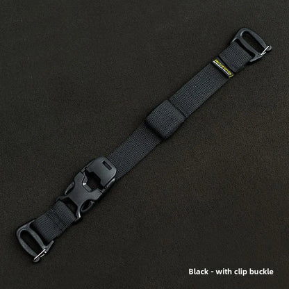 MOLLE Compression Straps with Buckle Clips, Reinforced Tie-Down for Sleeping Bags & Camera Mounts, for Tactical Backpacks.