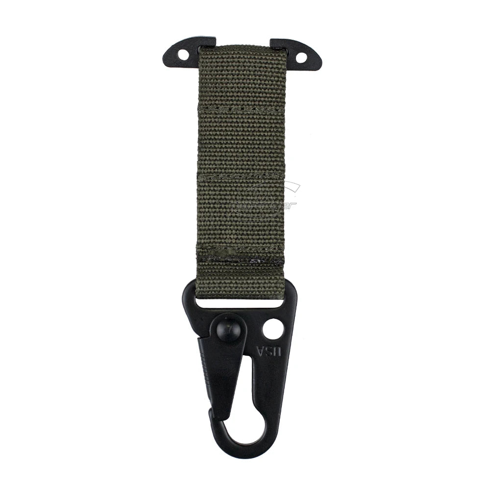 Tactical Molle Clip Swivel Triangle Plastic Snap Hook Tee Mount Hanging Carabiner Glove Holder Battle Belt Hunting Accessories