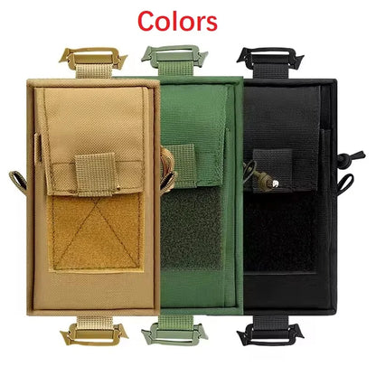 Compact Water Resistant MOLLE Shoulder Strap EDC Bag Multi-function Sundries Storage Pouch Wear-resistant Nylon Phone Flashlight