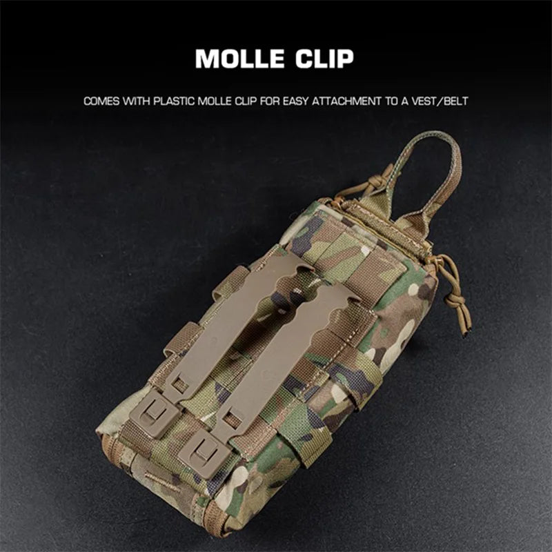 Quick Access MOLLE Medical Pouch Portable First Aid Organizer for Outdoor Airsoft Emergency Gear