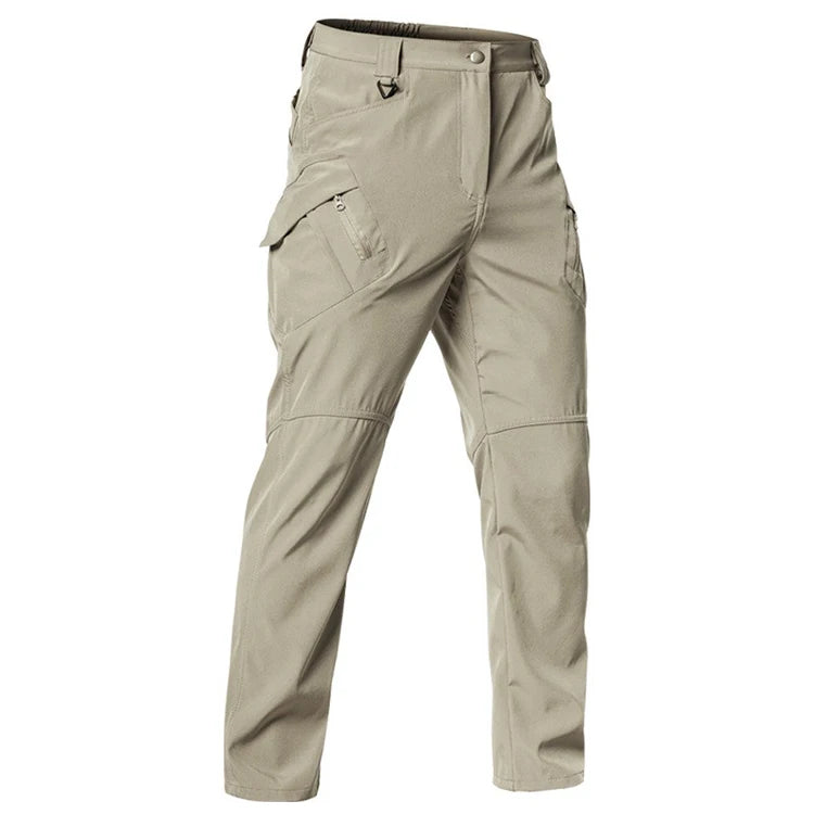 TRVLWEGO Men's Tactical Hiking Pants Spring Autumn Wear-Resistant 9 Pockets for Camping Fishing Hunting Climbing Trekking