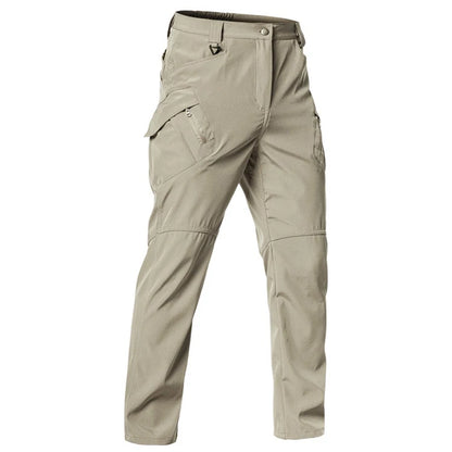 TRVLWEGO Men's Tactical Hiking Pants Spring Autumn Wear-Resistant 9 Pockets for Camping Fishing Hunting Climbing Trekking