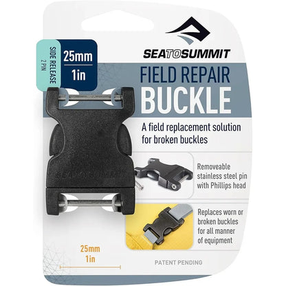 Sea to Summit 2 Pin Field Repair Side Release Buckle - Black, 20 mm