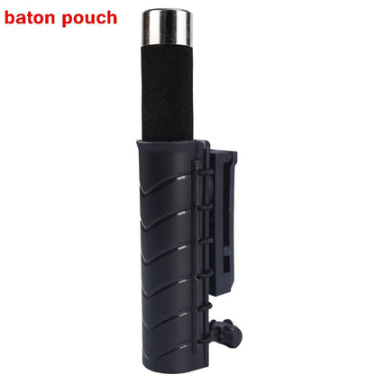 Tactical Baton Pouch Pepper Spray Pouch Holder Molle Clip Open Top Duty Mace Spray Holster Flashlight Case Hunting Accessories