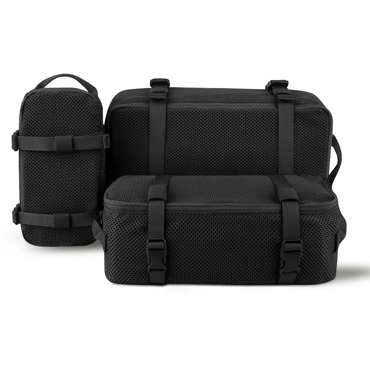 KRYDEX Tactical 3PCS Modular Mesh Pouch Set Outdoor Backpack Organizer Travel Suitcase Storage Bag Packing Cubes Hunting Gear