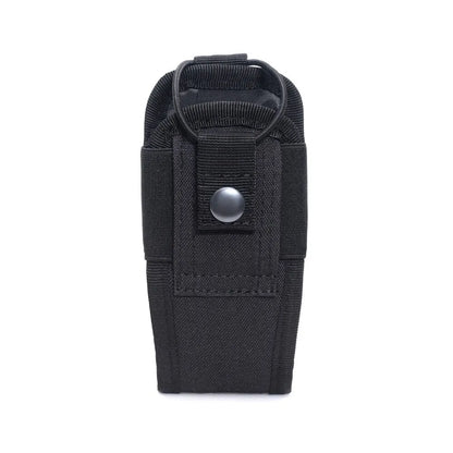 600D Tactical Walkie Talkie Pouch Black Oxford Molle Radio Pouch Portable Outdoor Hunting Sports Phone Holder Interphone Holster
