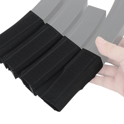 1Pc Tactical Quad Mag Holder Hook Fastener Mag Insert Pocket For MP5 Chest Rig Vest Hunting Bullet Storage Pouches Accessory