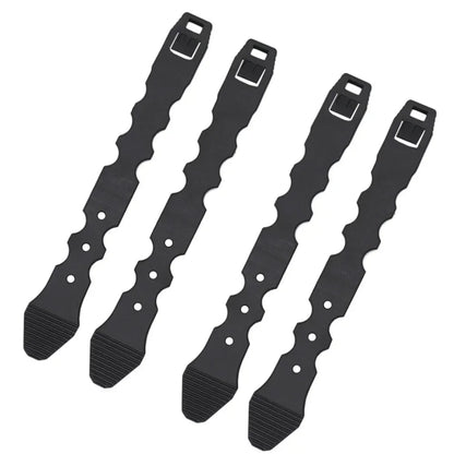 4pcs/Set Molle System Malice Clips Strap Buckle Nylon Quick Release Clips MOLLE Connection Belt System Latch For Mag Pouch