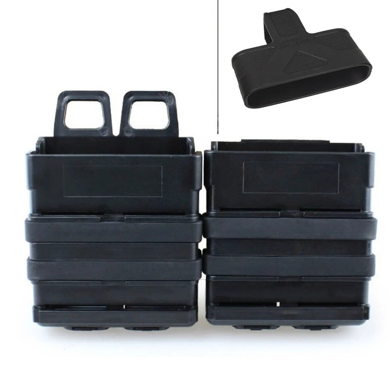 7.62MM Fast Mag Pouch with 7.62 Fast Magazine Rubber Quick Release Buckle Mag Pouch Sleeve Rubber Slip Cover For Hunting