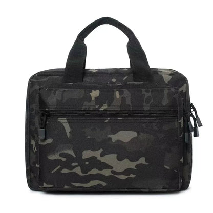 Pistol Gun Bag Double Layer Pistol Duffle Bag Gun Protection Pouch Dual Handgun Range Case Outdoor Hunting Shooting Range Bag